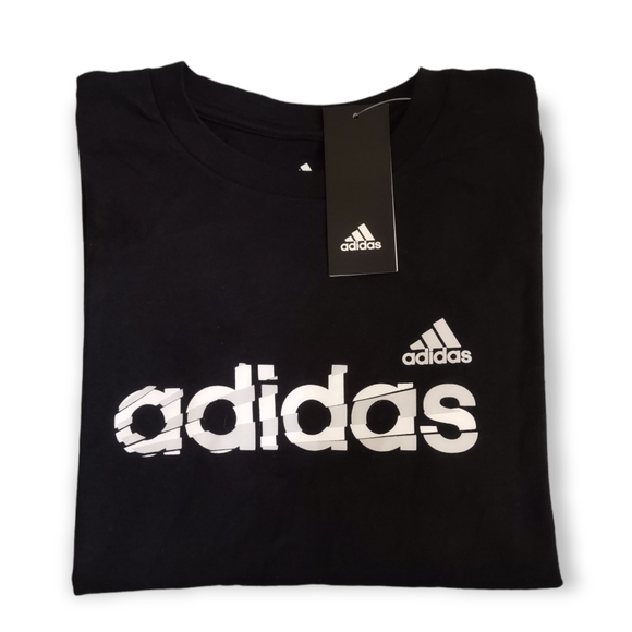 Adidas Big Boys Crew Neck Short Sleeve Graphic T-Shirt - Picture 1 of 3